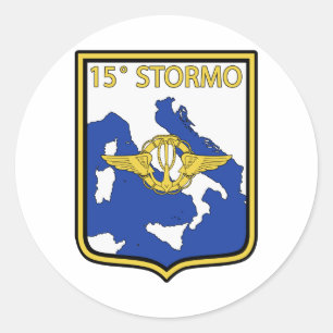 15o Stormo Runder Aufkleber