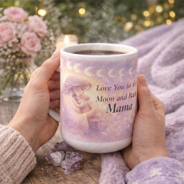 15oz Celestial Mama Mug, Moon Phase Mom Gift Kaffeetasse