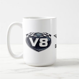 15oz Coffee Tasse V8 Logo & Horse Wings