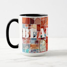 15oz Mosaik Custom Art Coffee Tasse von Zazz_it