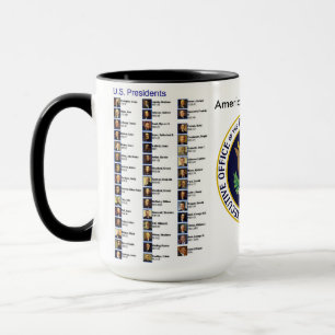 15oz tasse faite sur commande des Présidents caf