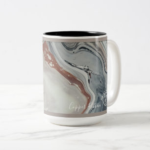 15oz zweifarbige Tasse Kupfer Ribbon vB