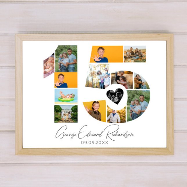 15th Birthday Photo Collage Poster Keepsake (Von Creator hochgeladen)