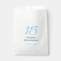 15th quinceanera birthday blue black bold letter n