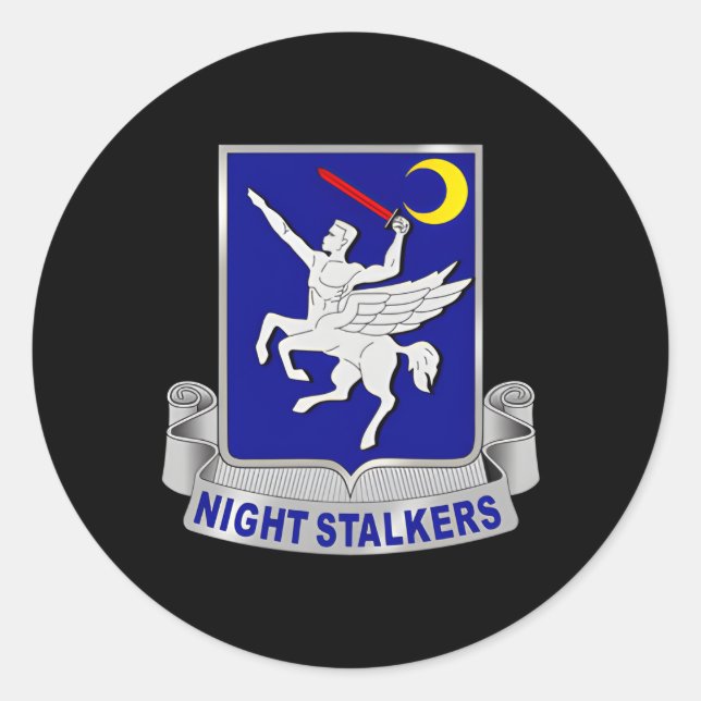 160. 160. Soar Nightstalkers Dui Runder Aufkleber (Vorderseite)