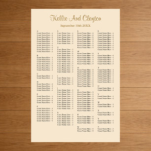 160 Champagner Hochzeitskarte Poster