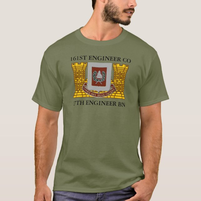 161. ENGINEER-UNTERNEHMEN 27. ENGINEER-BATTALION  T-Shirt (Vorderseite)