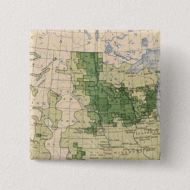 161 Gerste/Quadratmeile Button (Vorderseite)