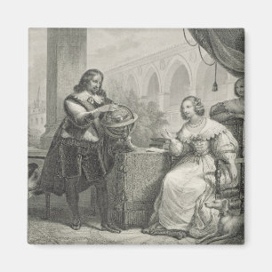 (1626-89) Königin Christinas Schweden, von einer Magnet