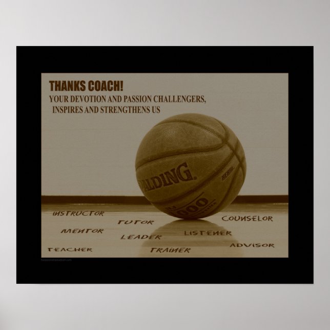 #163 (Matte) Basketball Poster (Vorne)