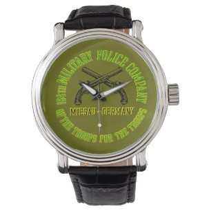 164. Militärische Polizeigesellschaft Armbanduhr