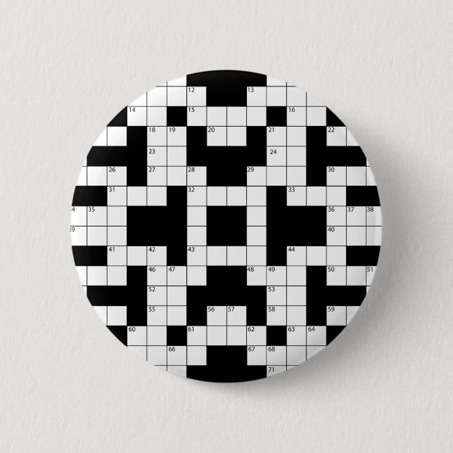 16640-Kreuzworträtsel-VEC CROSSWORD PUZZLE Button (Vorderseite)