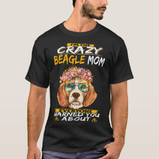 168 Ich bin die verrückte Beagle-Mama T-Shirt
