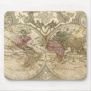 1690 Guillaume Alte Weltkarte Mousepad