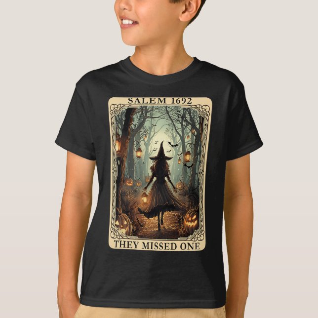 1692 Halloween Sie verpassten eine Tarot Card Wo T-Shirt (Vorderseite)