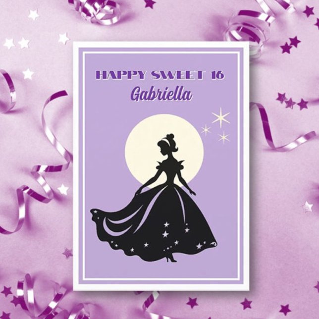 16 ans! Bonne carte de voeux d'anniversaire (Créateur téléchargé)