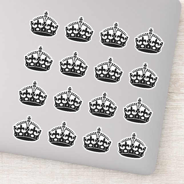 16 Behieltest Calm Crown Black Aufkleber (Detail)