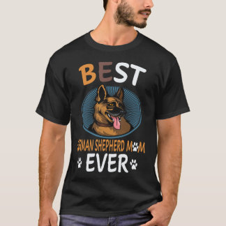 16 Bester Deutscher Schäferhund Mom Ewig Deutscher T-Shirt