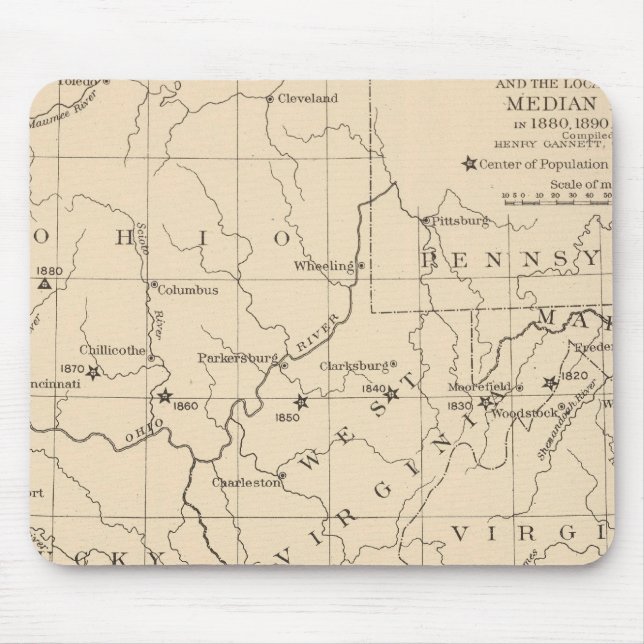 16 Bevölkerungszentrum 17901900 Mousepad (Vorne)