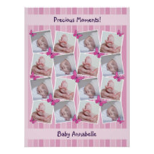 16 Bilder Collage Wertvoll Moments Pink