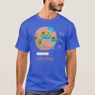 16 Bit Mars Terraforming Board Game boy T-Shirt