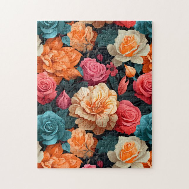 16 Blumenmuster (Vertikal)