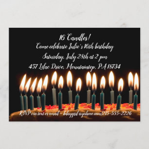 16 Cartes d'anniversaire de bougies