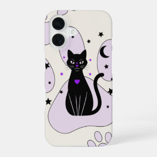 16 Coque iphone de chat noir mystique - Cadeau de cui