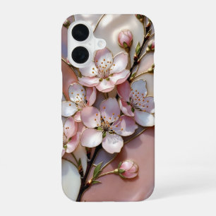16 Coque iPhone Sakura Rose Design Floral Romantique