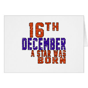 16. Dezember war ein Stern geboren