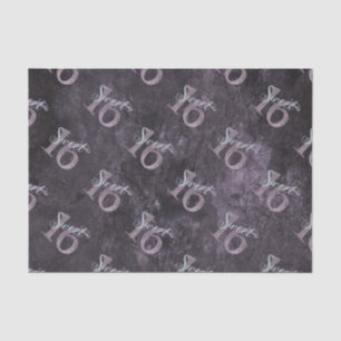 16. Dusty Pink Rose Sweet 16 Silver Glitzer Seidenpapier