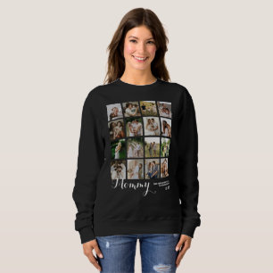 16 Foto-Collage Bilder von Mama Andenken Sweatshirt