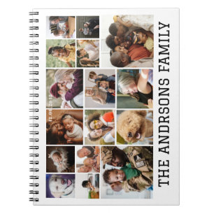 16 Foto Collage Family Spiral Foto Notebook Notizblock