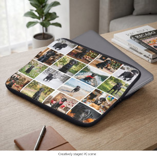 16 Foto-Collagen-Vorlage personalisiert Laptopschutzhülle
