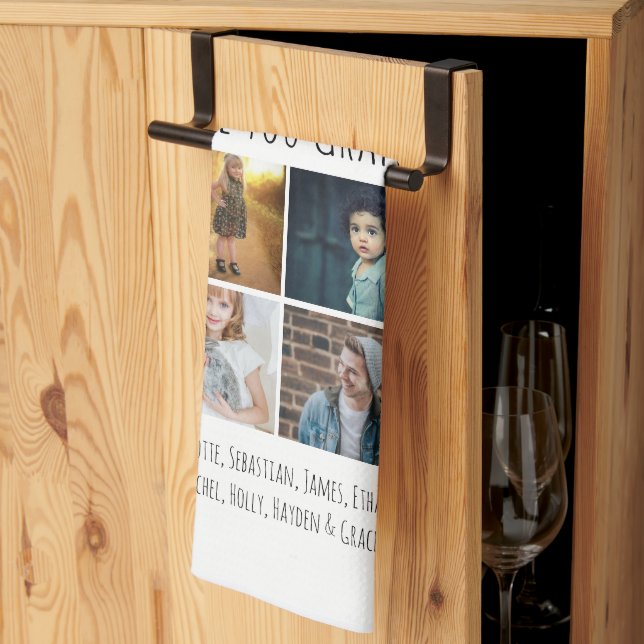 16 Foto und Text Personalisiert Geschirrtuch (Drittel gefaltet)