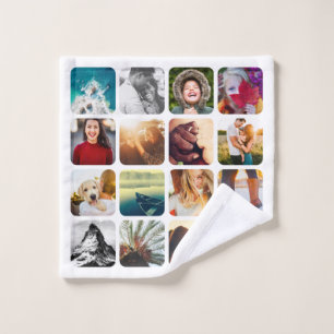 16 Foto Wash Cloth Template Square Rounded Frame Waschlappen