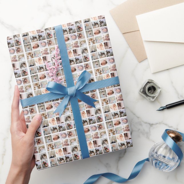 16 FotoCollage Personalisiert Geschenkpapier (Schenken)