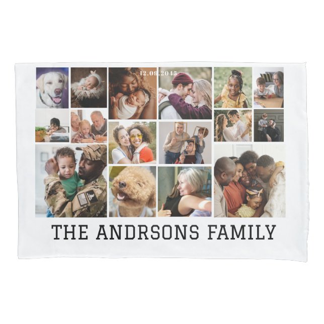 16 Fotos Pillowcase Kissenbezug (Vorderseite)