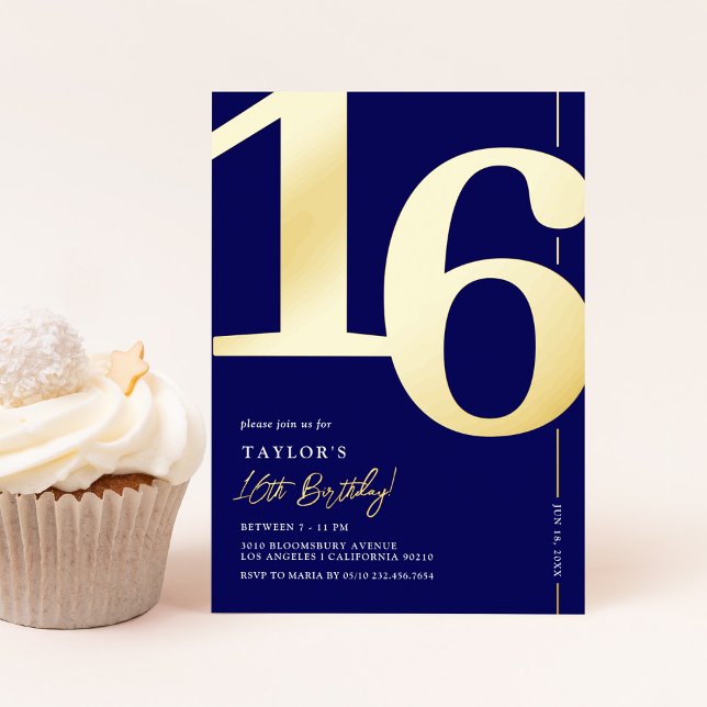 16 . Geburtstag 16. Geburtstagsparty Einladung (Von Creator hochgeladen)