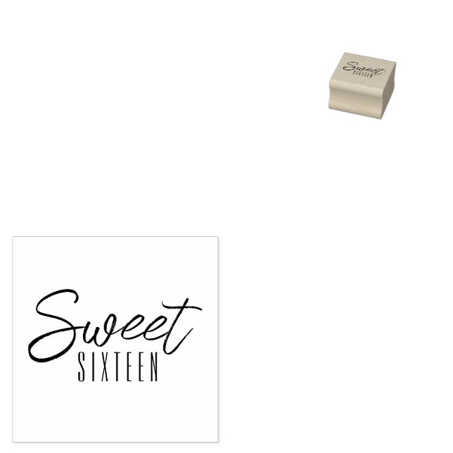 16 . Geburtstag 16. Geburtstagsparty Gummistempel (Stempel)