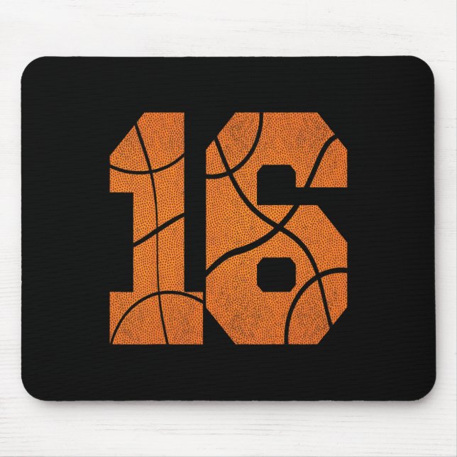 16. Geburtstag Basketball Boys Kinder Mousepad (Vorne)