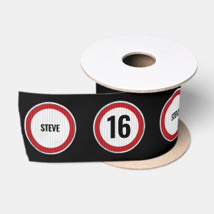 16. Geburtstag BENUTZERDEFINIERTE ALTER und NAME Satinband