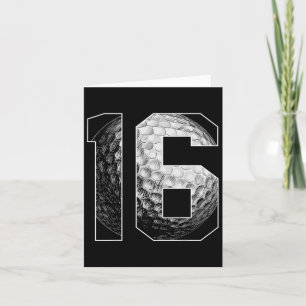 16. Geburtstag Boy Golf Player Golf 16 Jahre alt Karte