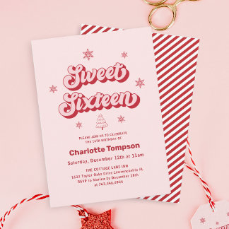 16 . Geburtstag Christmas Geburtstag Einladung