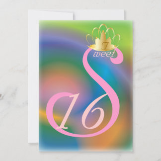 16 . Geburtstag-Coronation von Rosa Swan - kundens Einladung