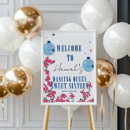 16 . Geburtstag Dancing Queen mamma mia Willkommen Poster