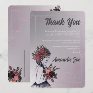 16 . Geburtstag Dankeschön Karte