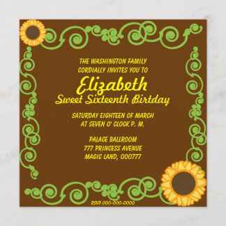 16 . Geburtstag Eternal Spring Einladung Card-Cust