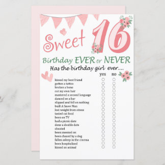 16. Geburtstag Ever oder Nie Game