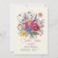 16 . Geburtstag Floral